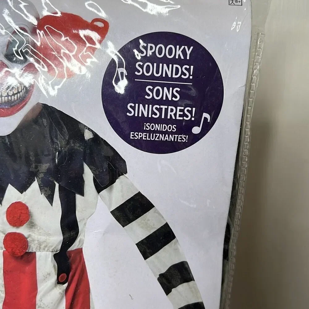 Amscan Creepy Clown Long Arm Illusion Halloween Costume Kids Size large New - Picture 2 of 7